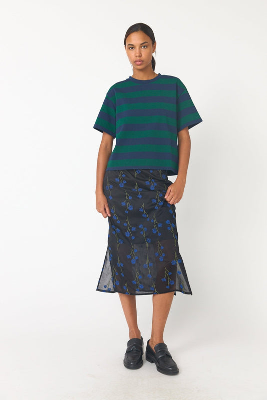 Sylvester | Venetian T-shirt | Green Navy | Palm Boutique