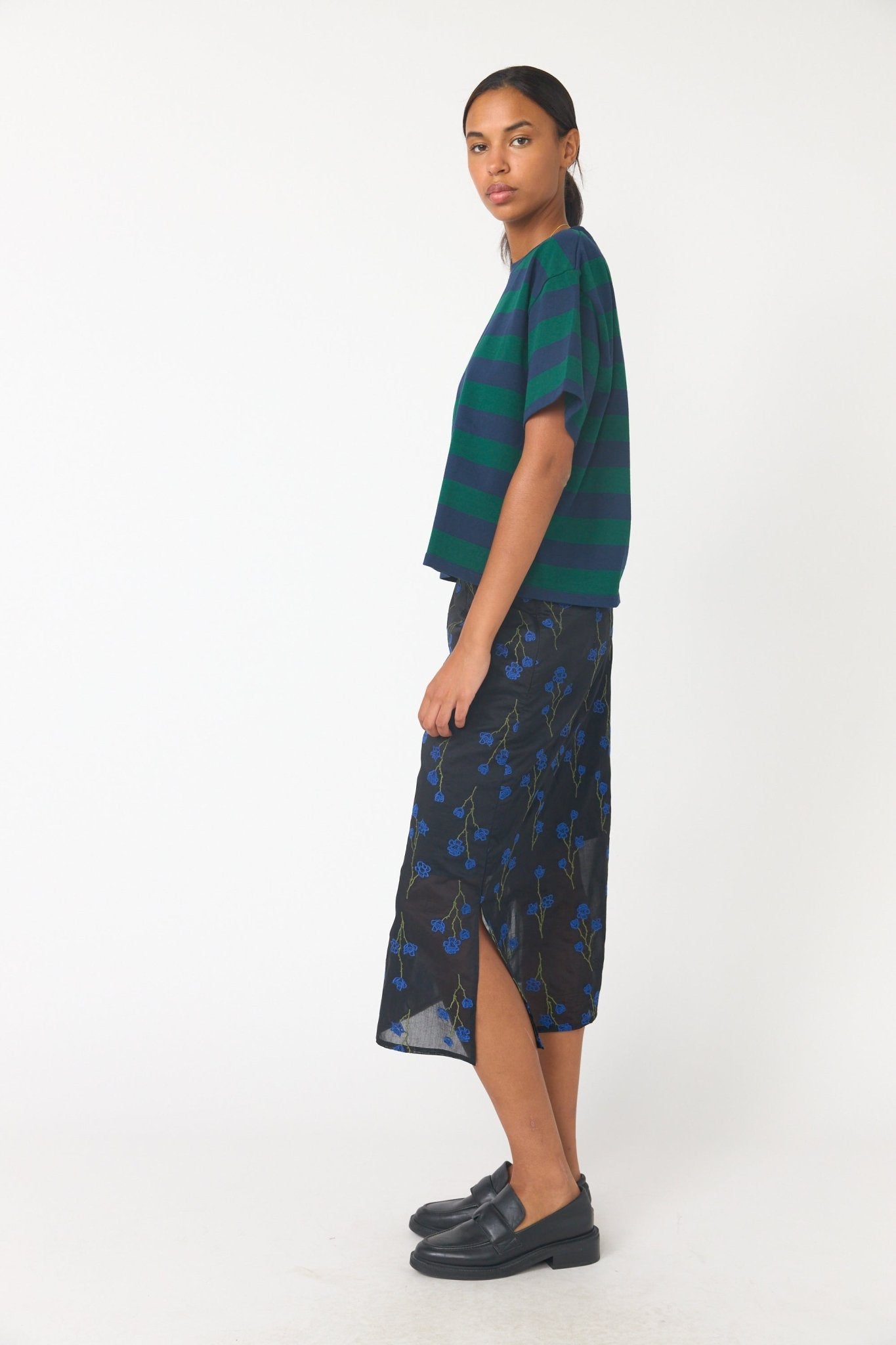 Sylvester | Venetian T-shirt | Green Navy | Palm Boutique