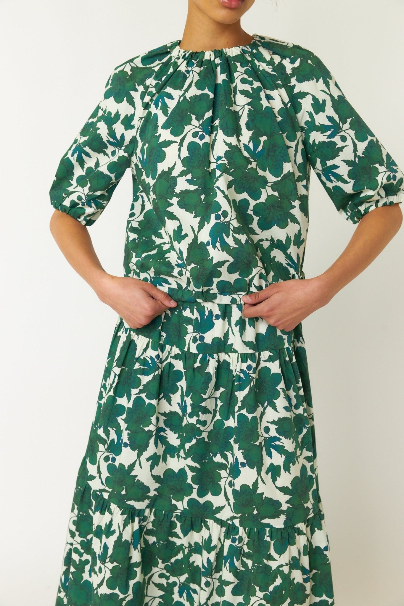 Sylvester | Wild Rose Blouson | Green Rose | Palm Boutique