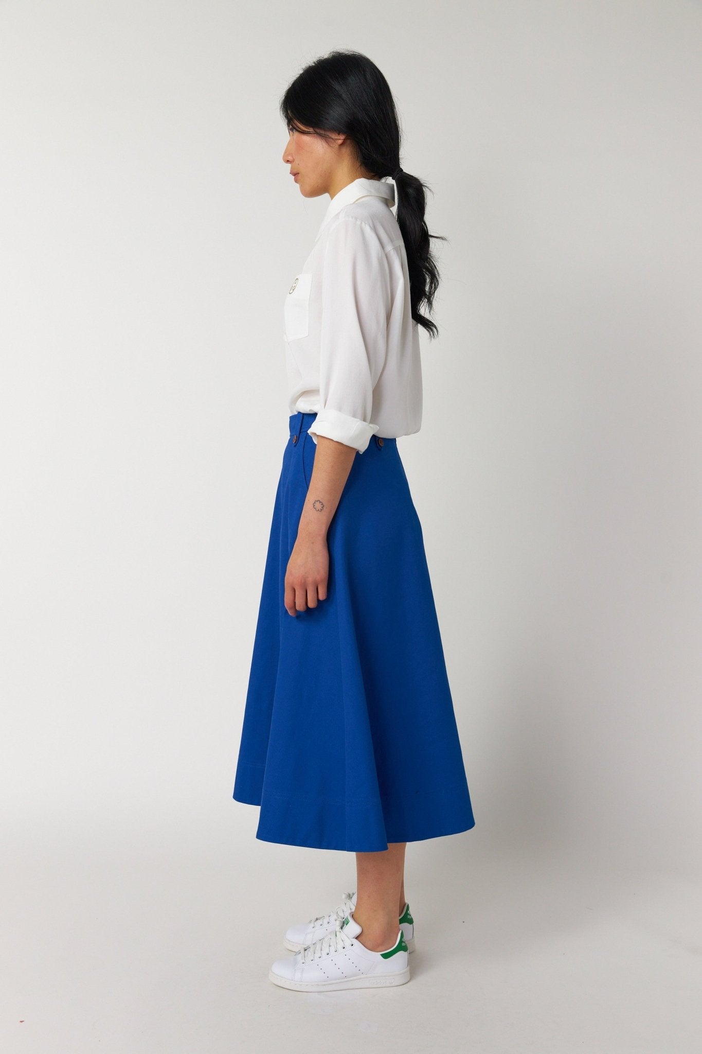 Sylvester | Workwear Skirt | French Blue | Palm Boutique