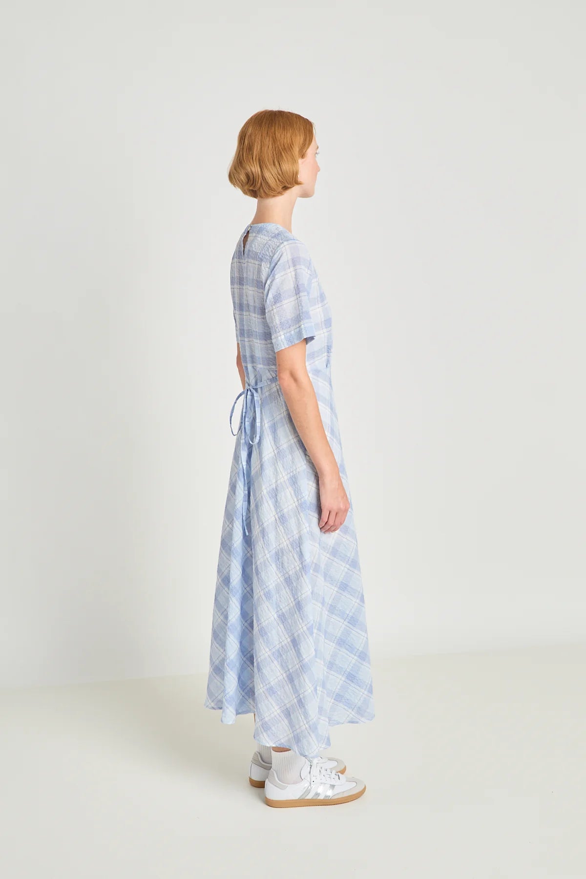 twenty - seven names | Balance dress | Pale Blue Check | Palm Boutique