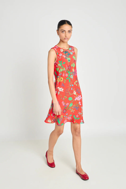 twenty - seven names | Butterflies Dress | Red Floral | Palm Boutique