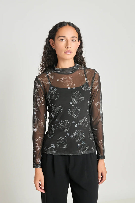 twenty - seven names | Enmeshment Top | Black Tombstone | Palm Boutique