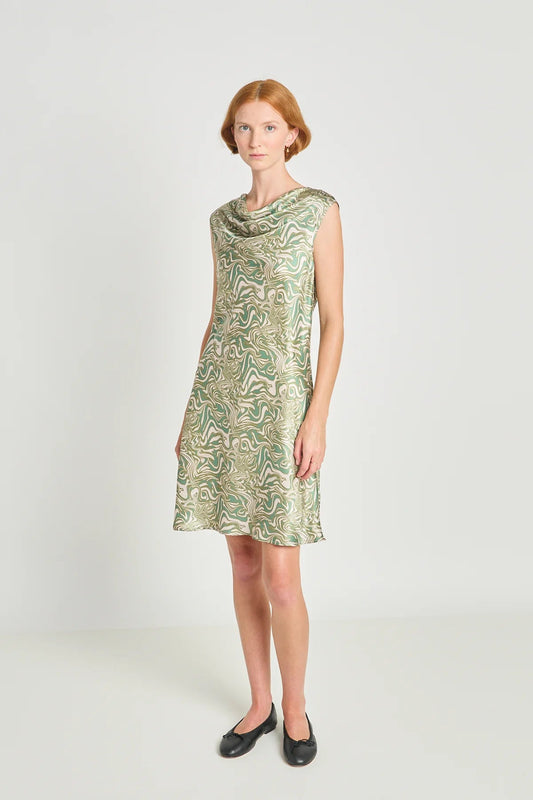 twenty - seven names | Free association dress | Green swirl | Palm Boutique