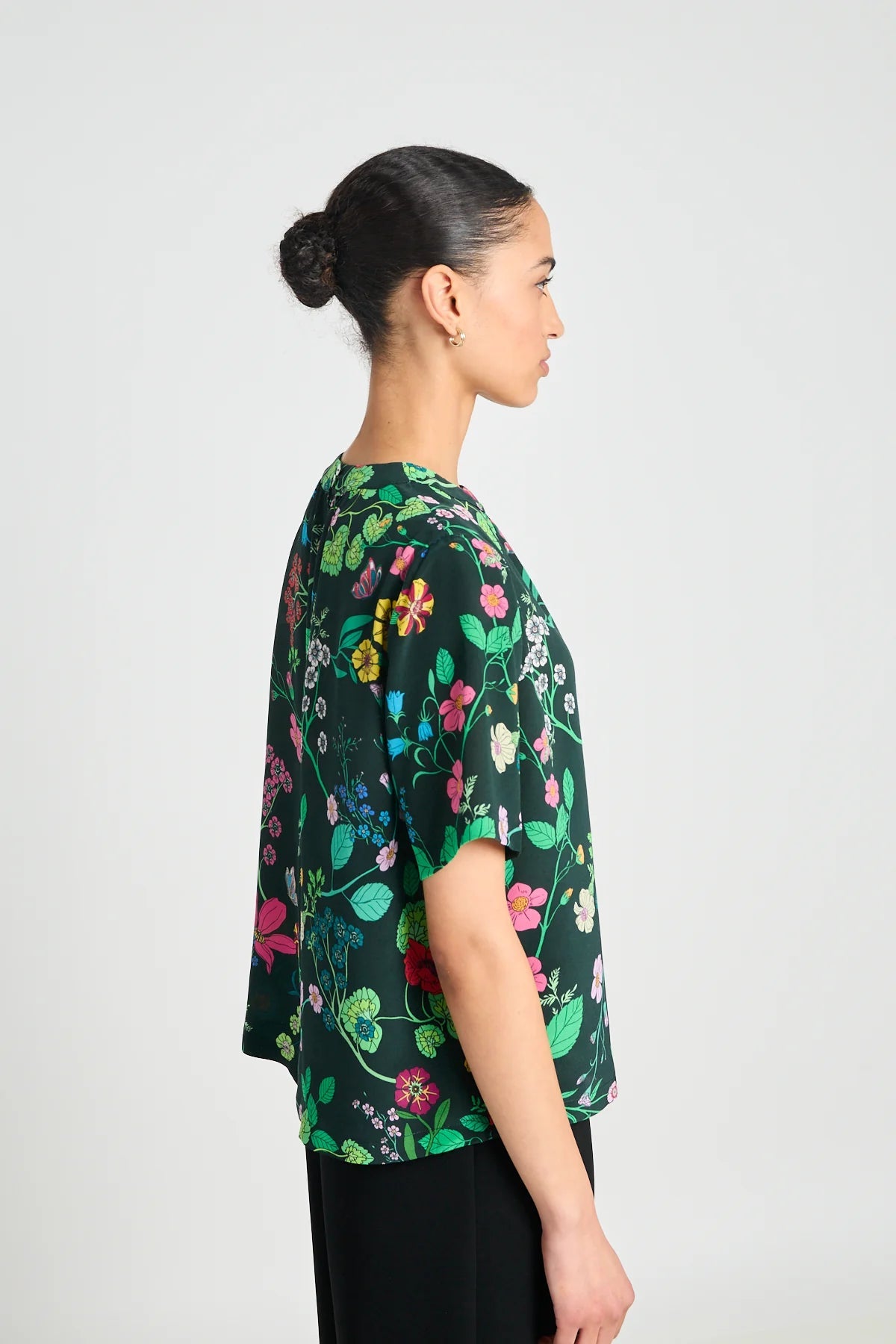 twenty - seven names | Interpretations Tee | Deep Green Floral | Palm Boutique