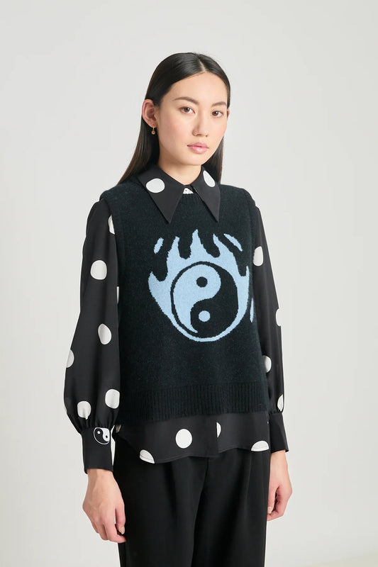 twenty - seven names | Jung at heart vest | Black | Palm Boutique