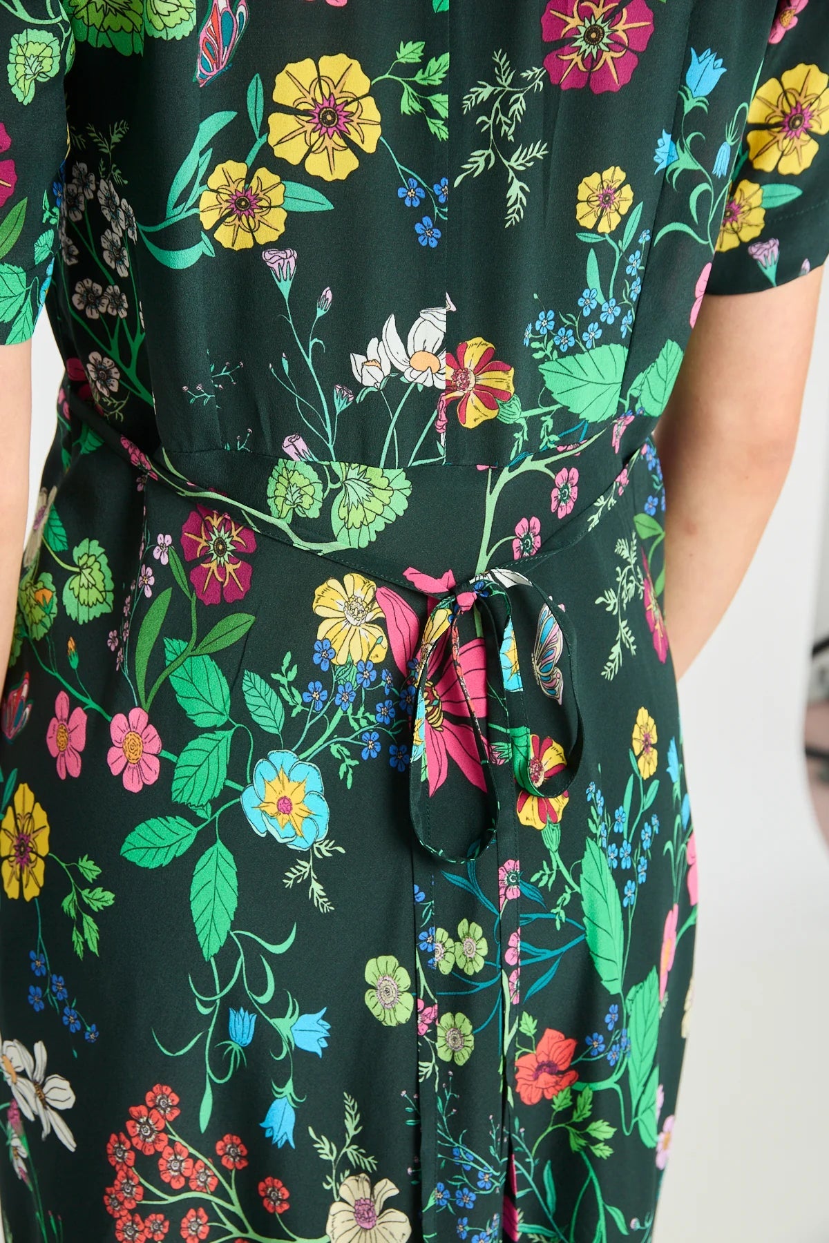twenty - seven names | Madeleine Dress | Deep Green Floral | Palm Boutique