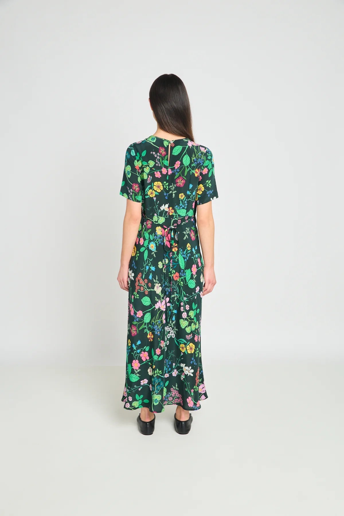 twenty - seven names | Madeleine Dress | Deep Green Floral | Palm Boutique
