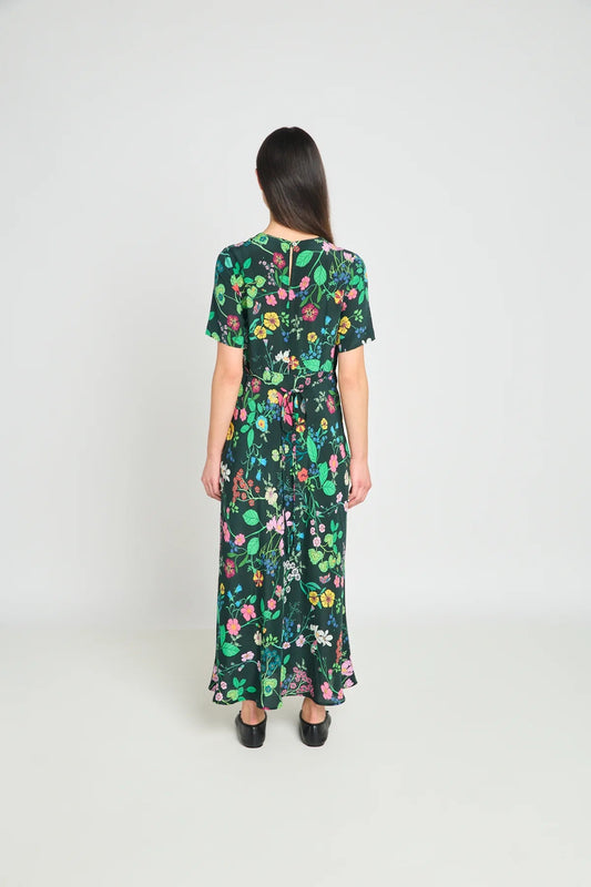 twenty - seven names | Madeleine Dress | Deep Green Floral | Palm Boutique