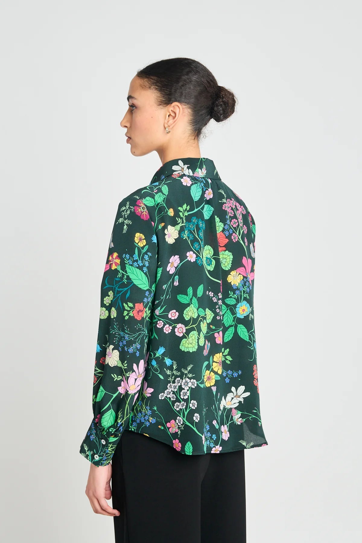 twenty - seven names | Marigold Shirt | Deep Green Floral | Palm Boutique