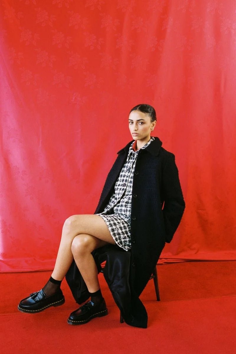 twenty - seven names | Maya jacket | Black & cream check | Palm Boutique