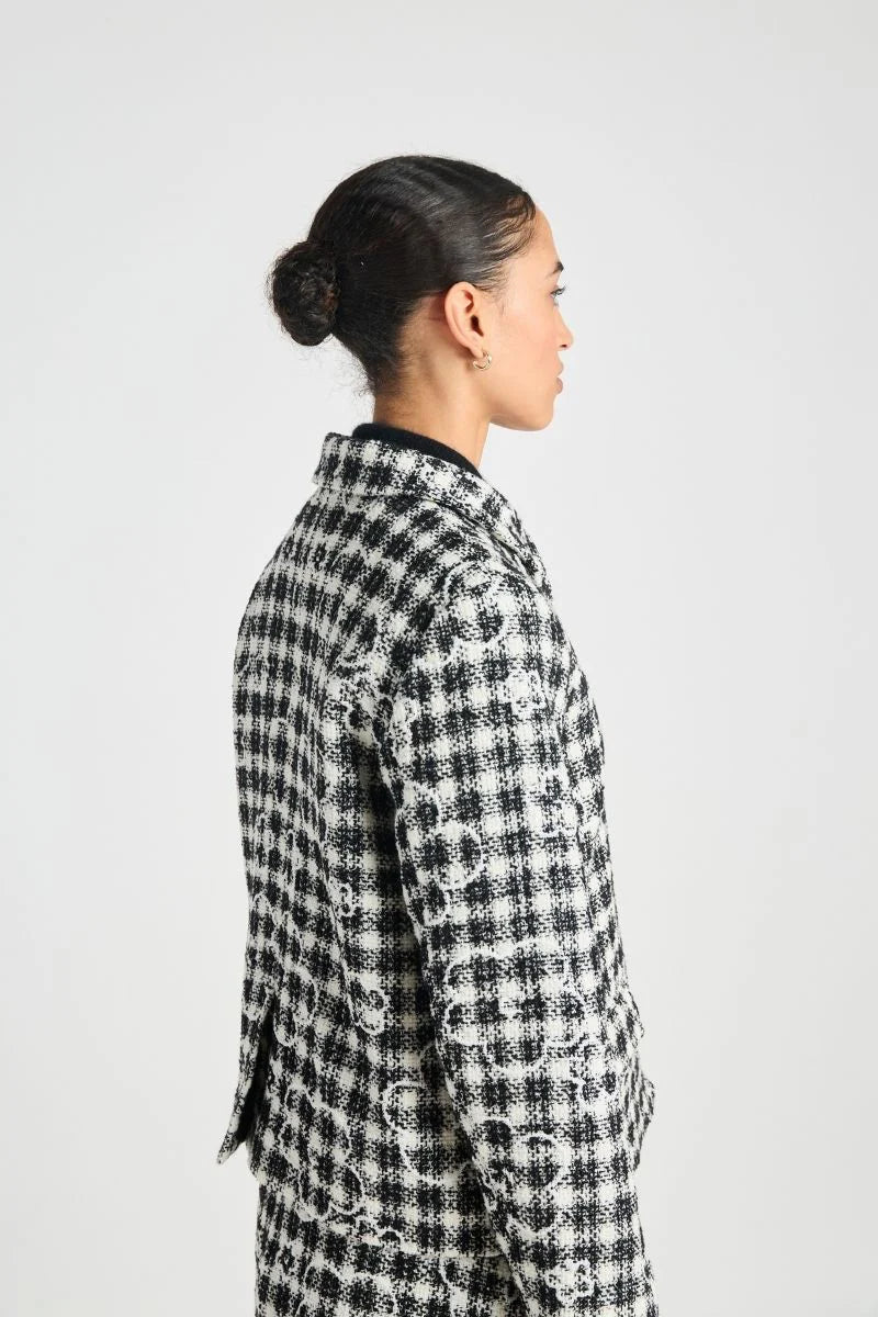 twenty - seven names | Maya jacket | Black & cream check | Palm Boutique