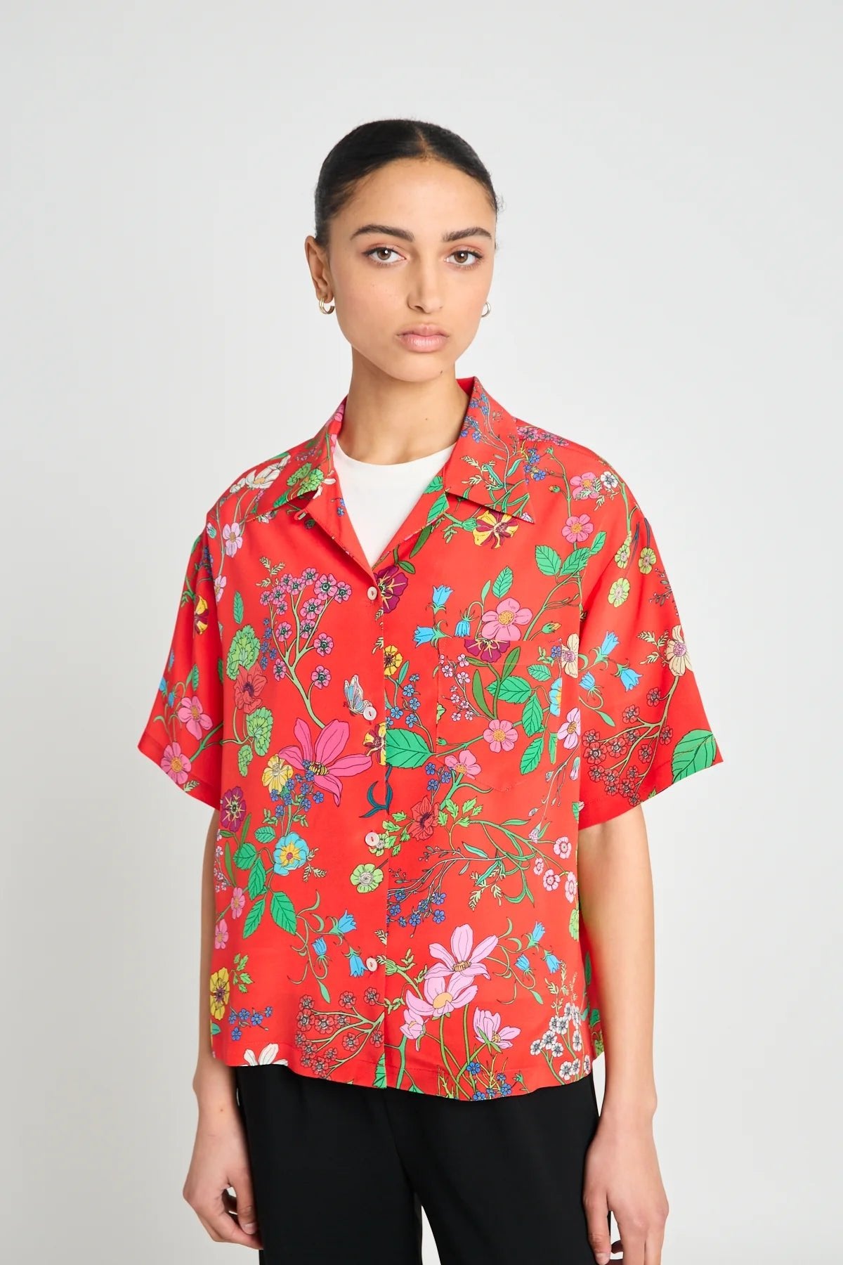 twenty - seven names | Oasis Shirt | Red Floral | Palm Boutique