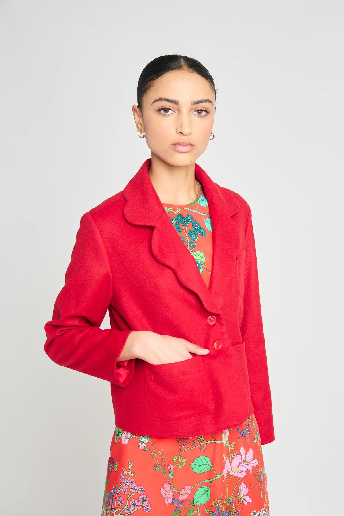 twenty - seven names | Reincarnation Blazer | Raspberry | Palm Boutique