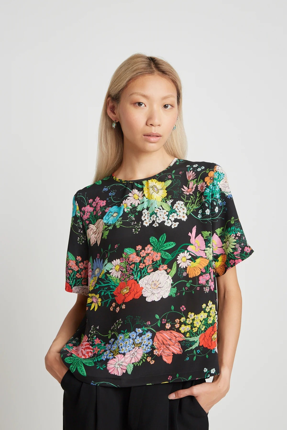 twenty - seven names | Rosamund Tee | Black Floral | Palm Boutique