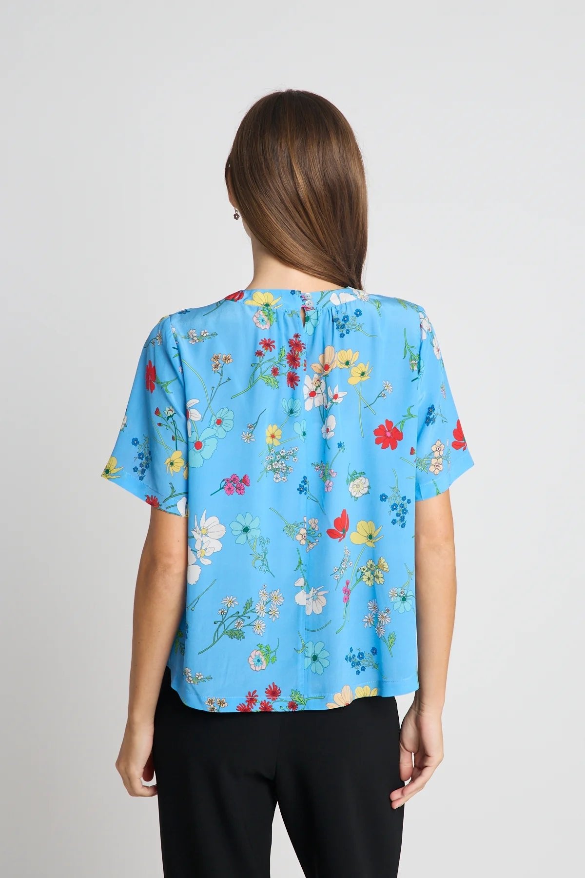 twenty-seven names | Say It With Flowers Tee | Blue Floral | Palm Boutique