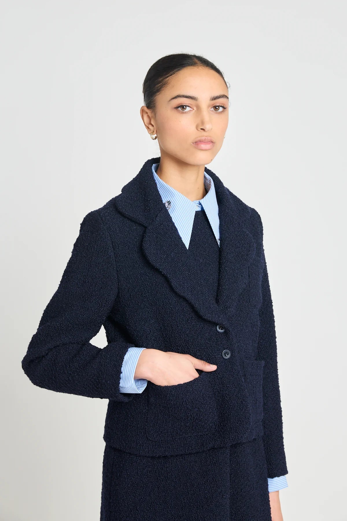 twenty - seven names | Theory Blazer | Navy | Palm Boutique