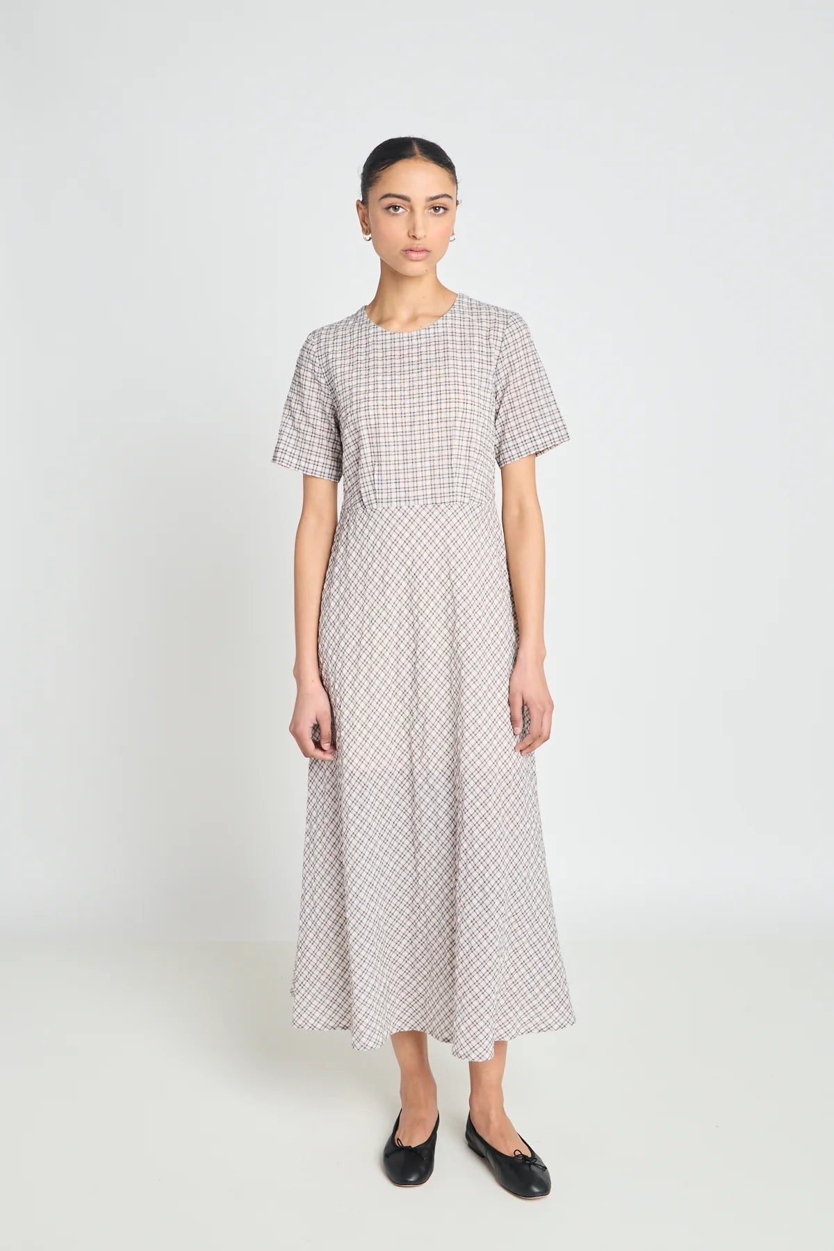 twenty - seven names | Univeral Dress | Pale Pink Check | Palm Boutique