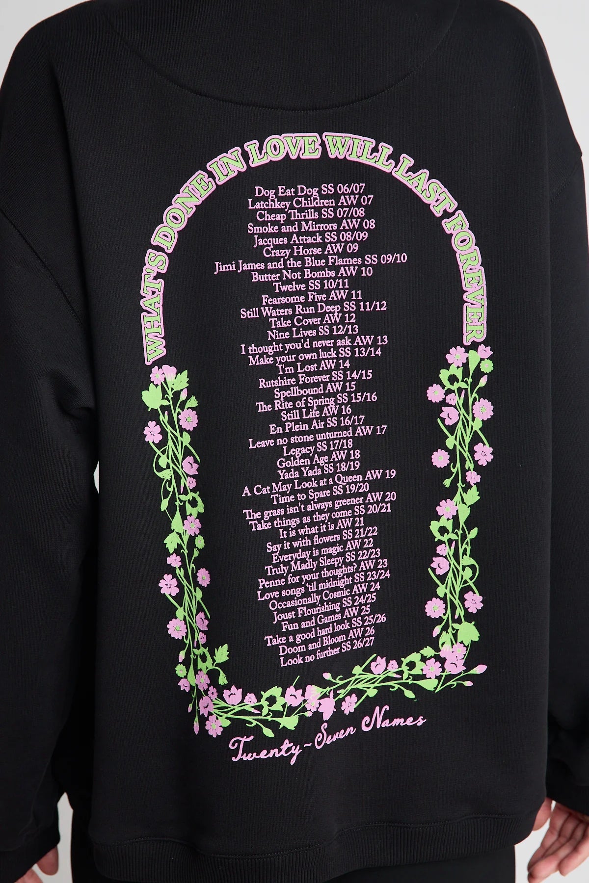 twenty-seven names | We were together, I forget the rest Hoodie | Black | Palm Boutique