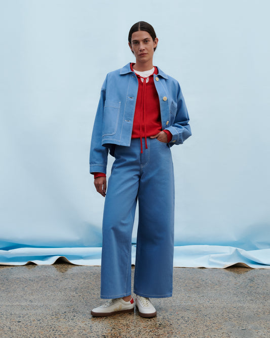 Ava Jacket | Sky Denim