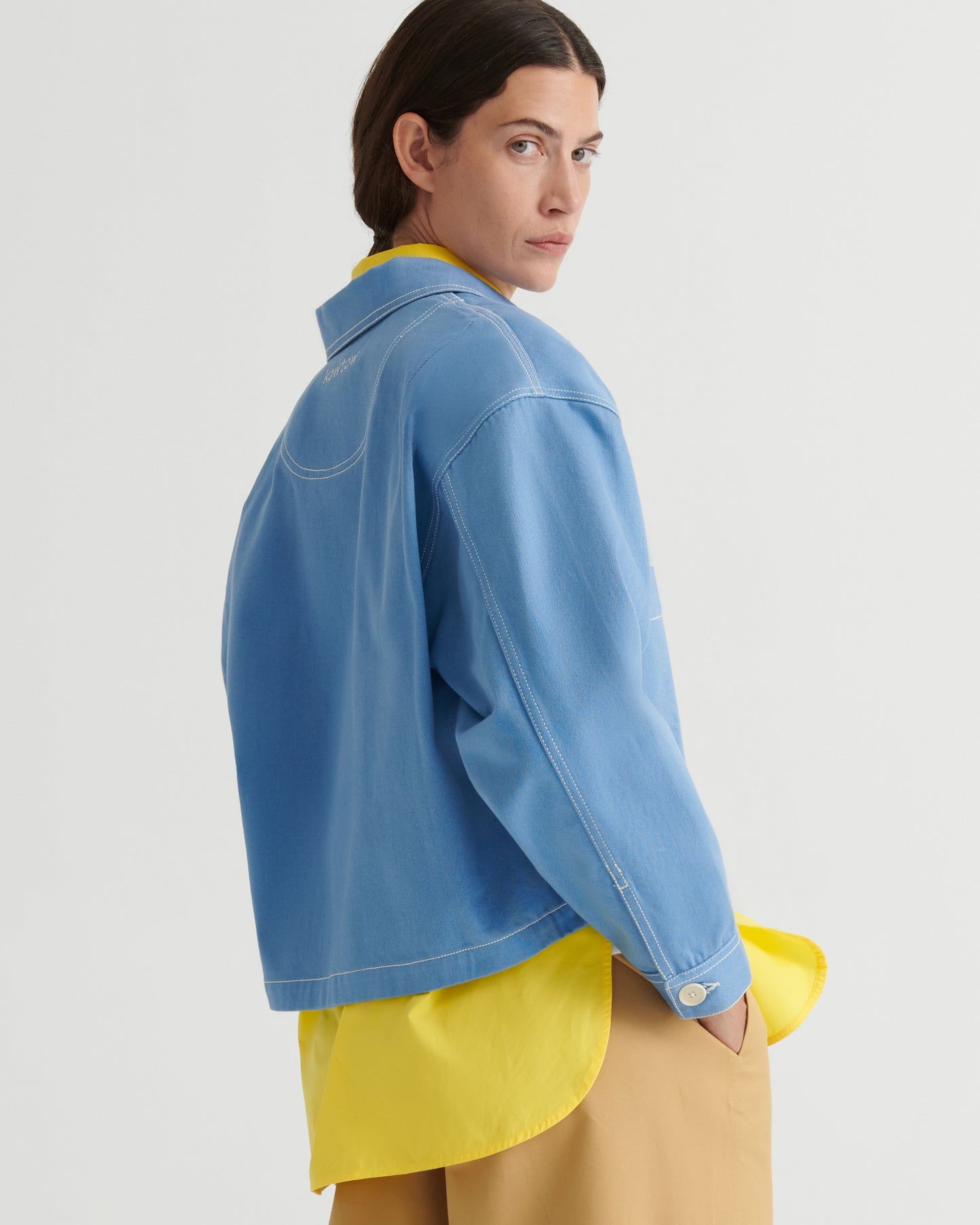 Ava Jacket | Sky Denim
