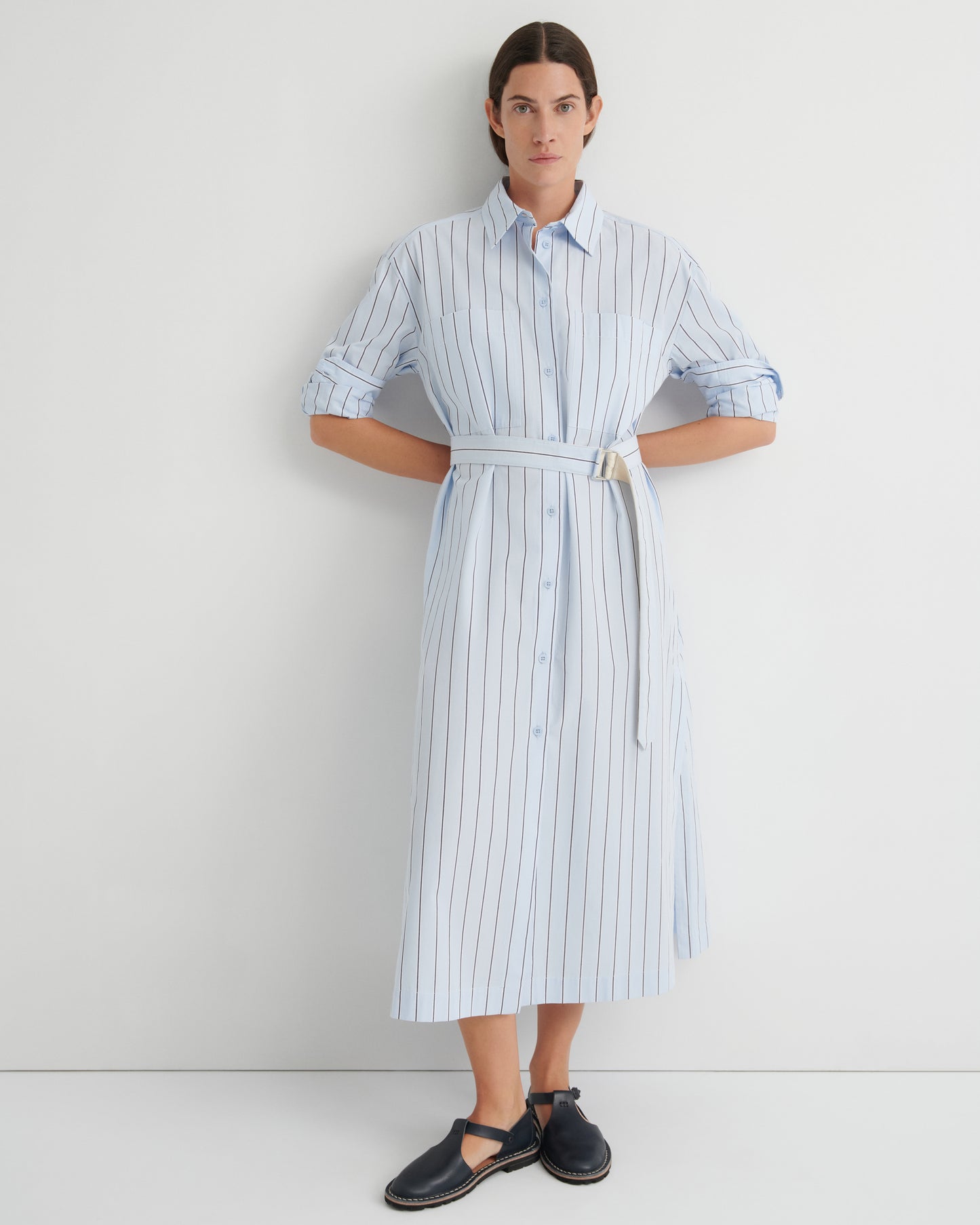Elementary Dress | Cloud Stripe