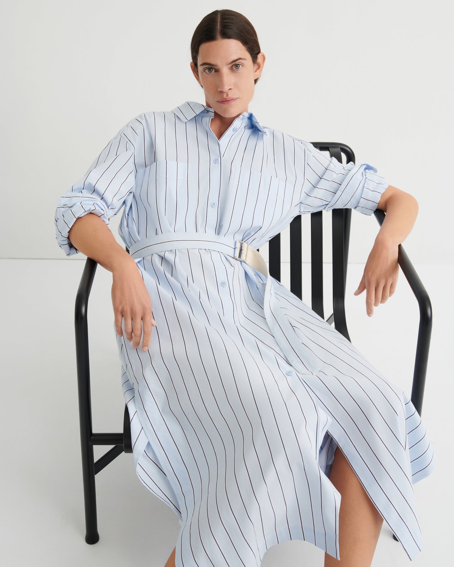 Elementary Dress | Cloud Stripe