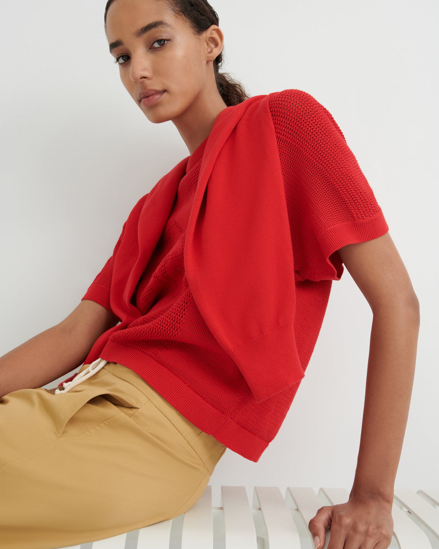 Ariel Top | Poppy Red