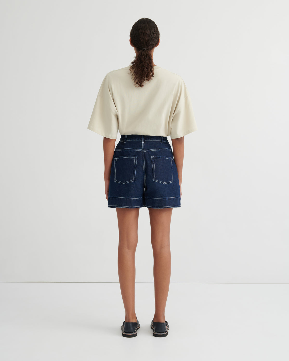 Outline Shorts | Indigo Denim