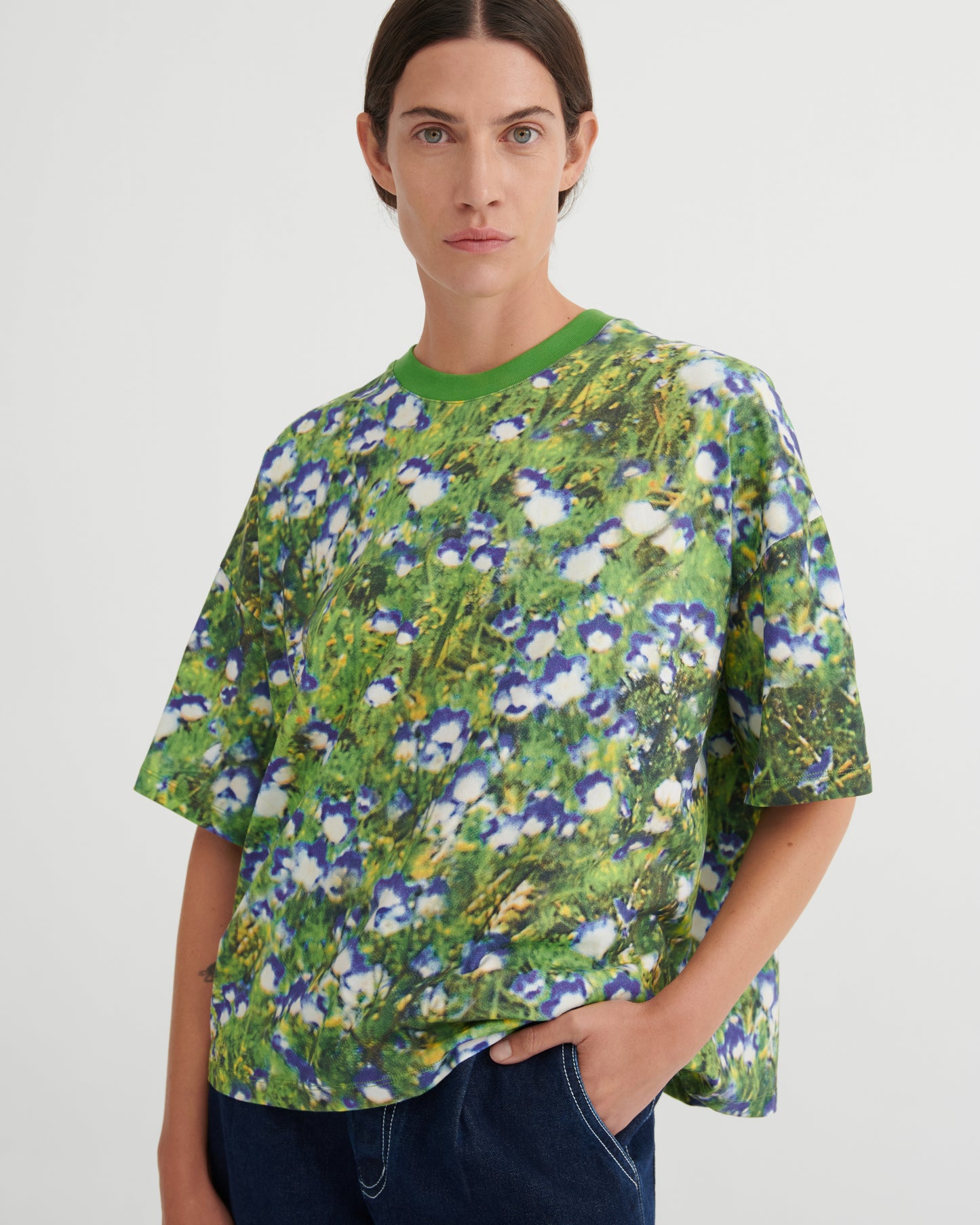 Oversized Boxy Tee | Bluebell