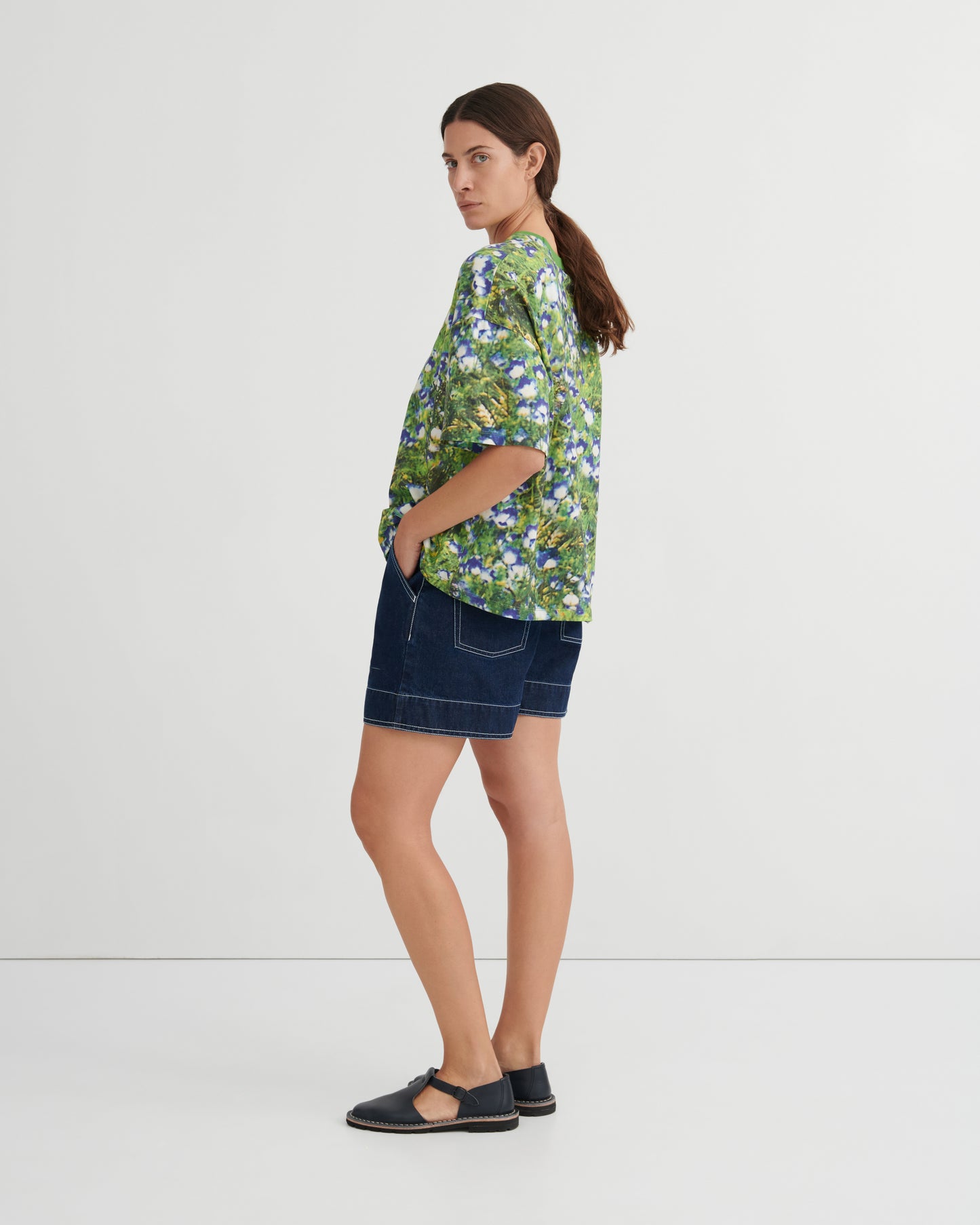 Oversized Boxy Tee | Bluebell