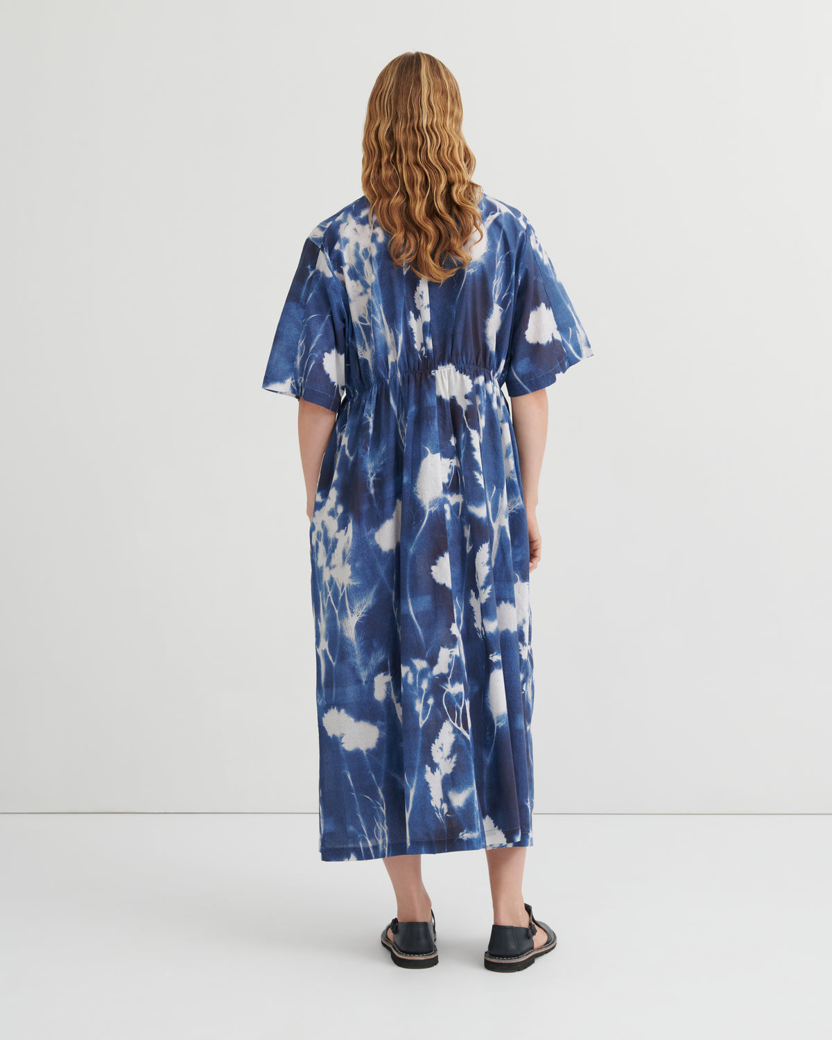 Nigella Dress | Cyanotype Floral