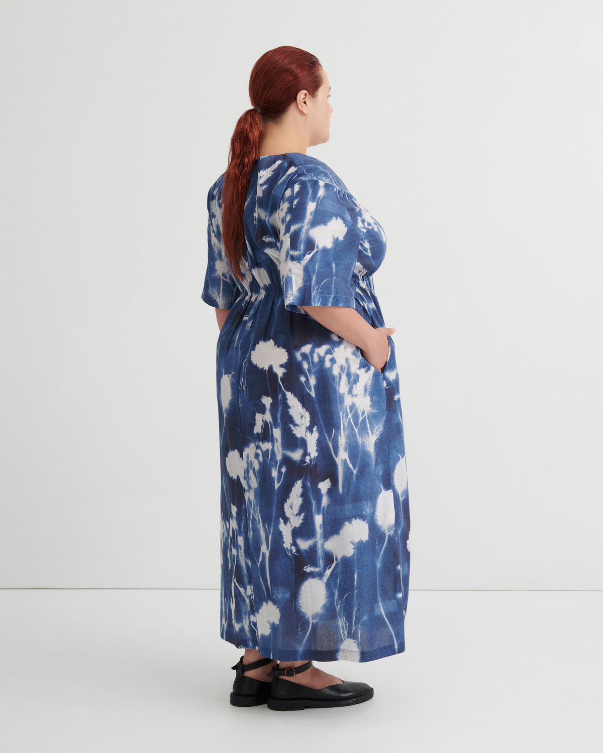 Nigella Dress | Cyanotype Floral