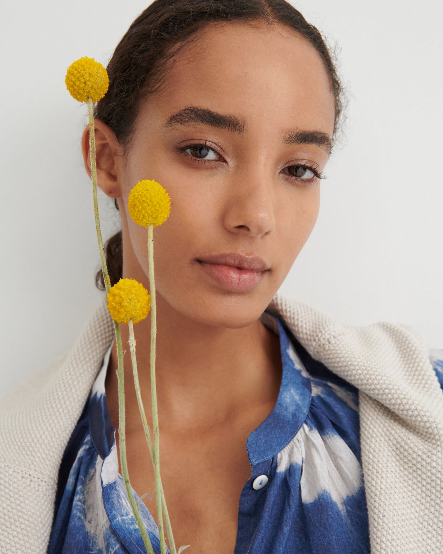 Equinox Top | Cyanotype Floral