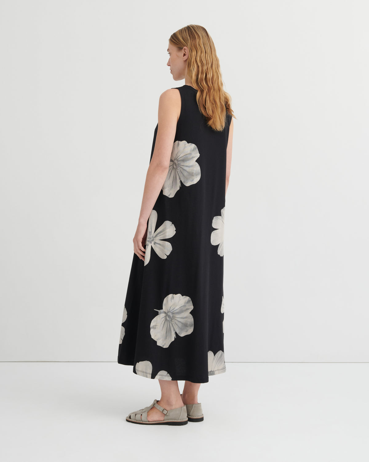 Tank Swing Dress | Monochrome Floral