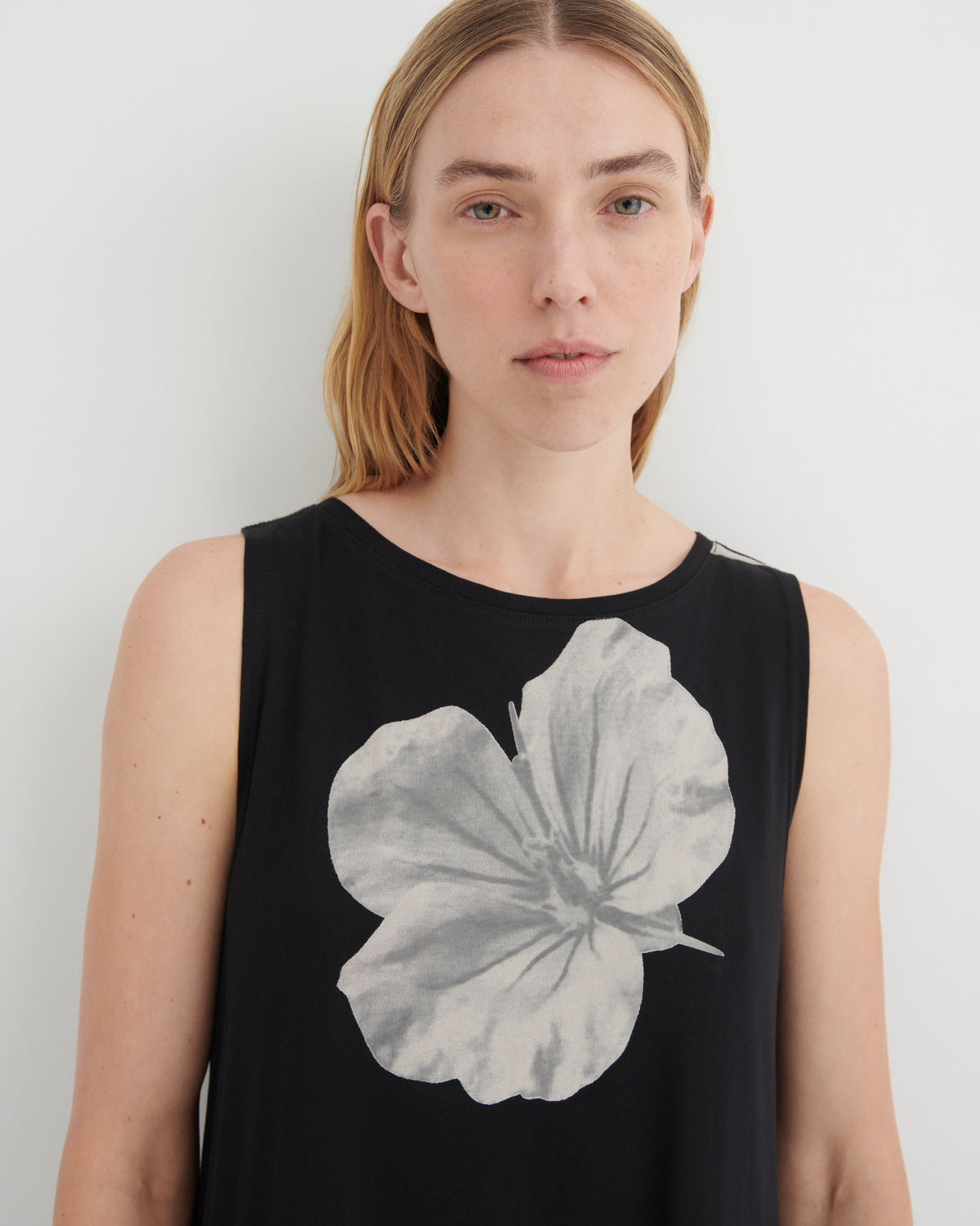 Tank Swing Dress | Monochrome Floral