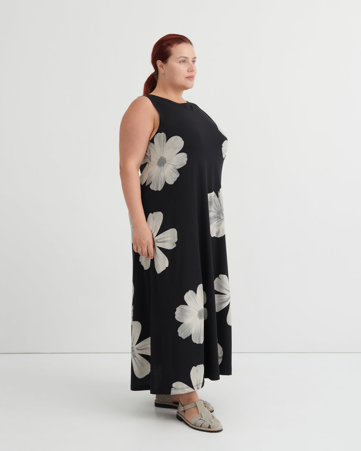 Tank Swing Dress | Monochrome Floral