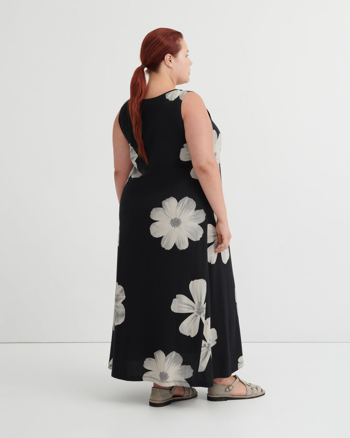 Tank Swing Dress | Monochrome Floral