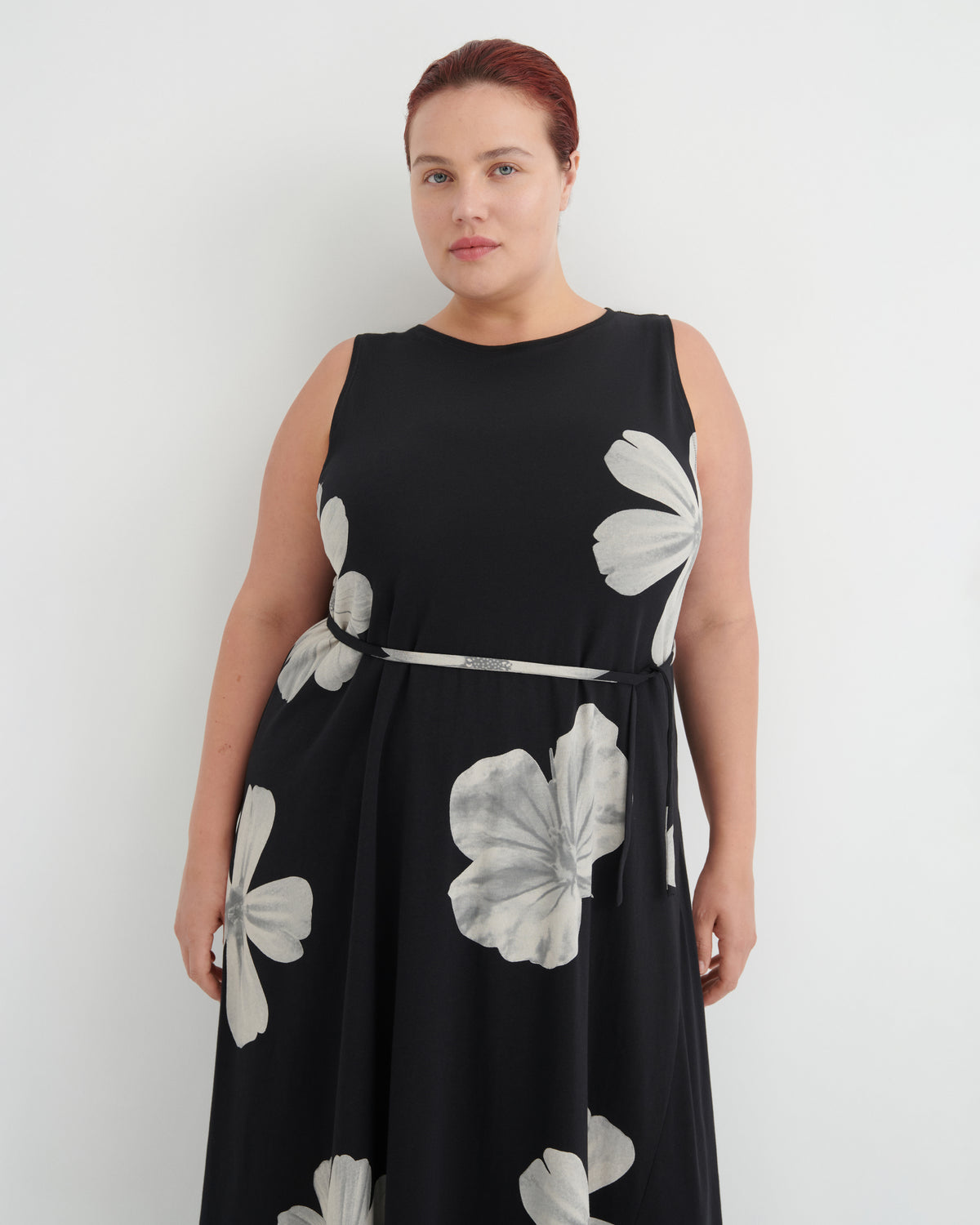 Tank Swing Dress | Monochrome Floral