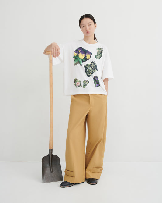 Decoupage Tee | White