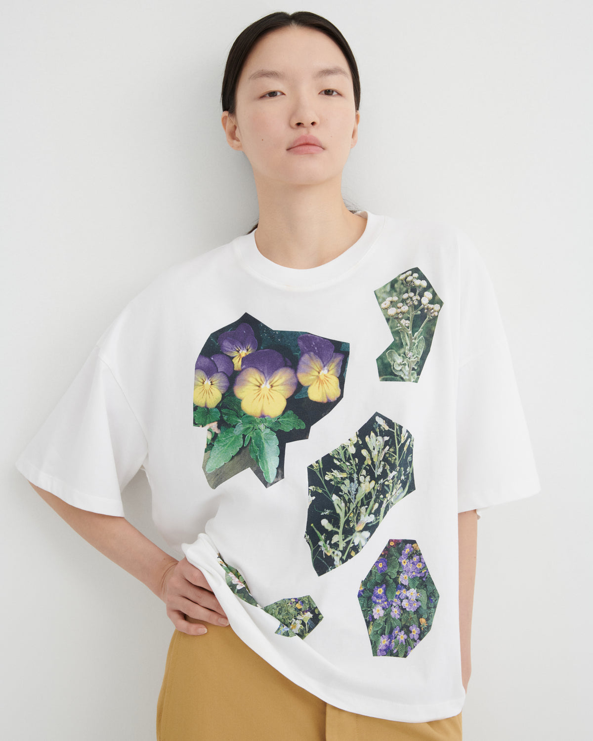 Decoupage Tee | White