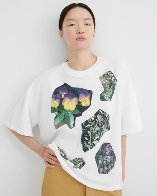 Decoupage Tee | White