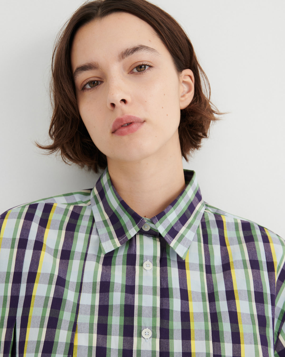Author Shirt | Violet Check