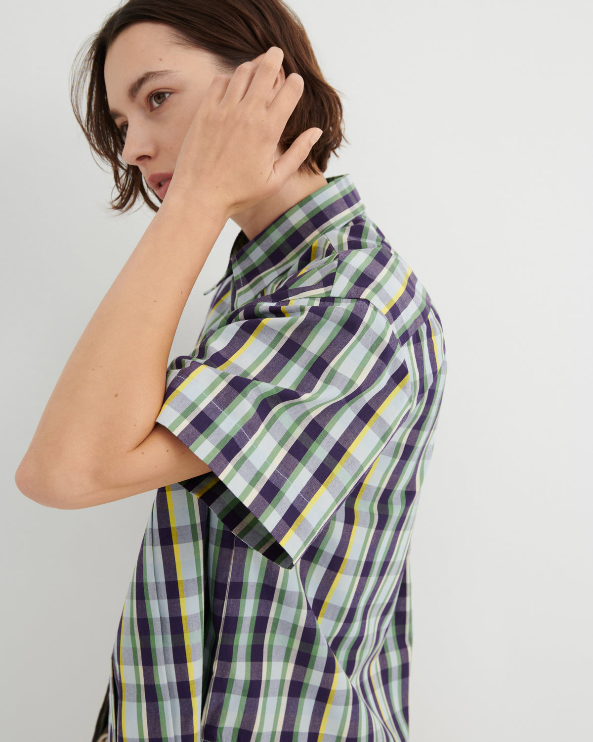 Author Shirt | Violet Check