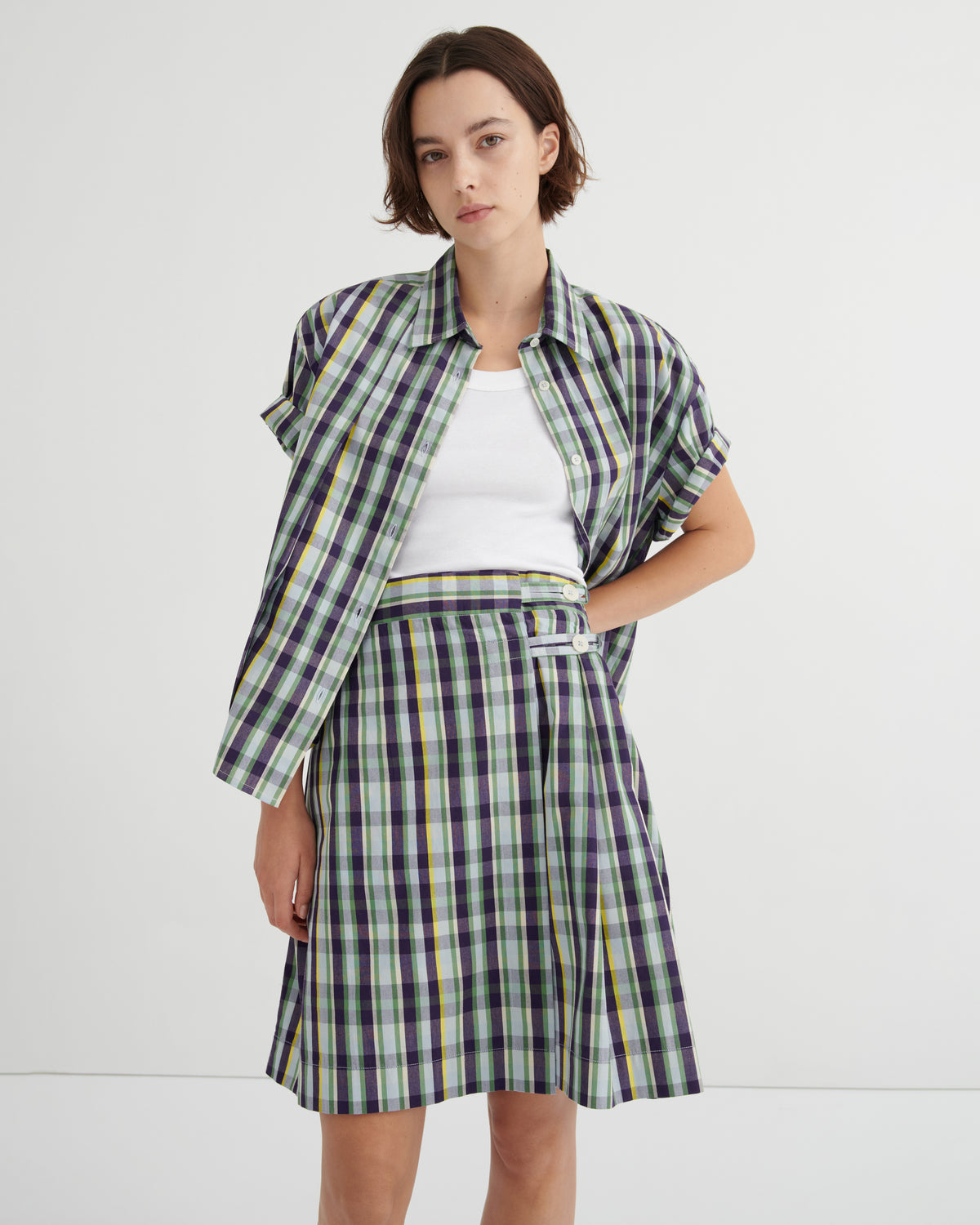 Author Shirt | Violet Check