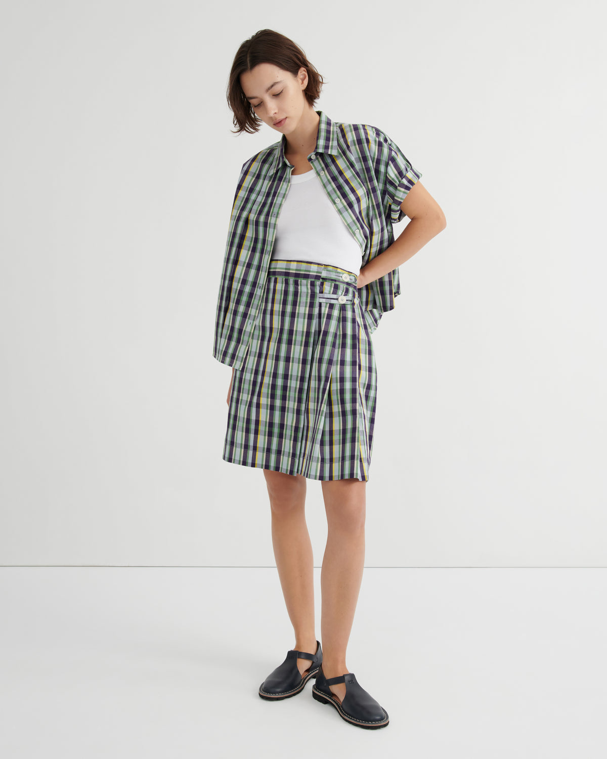 Author Shirt | Violet Check