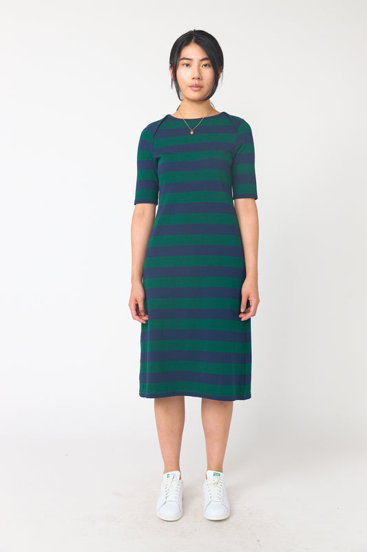 Venetian Dress | Green Navy