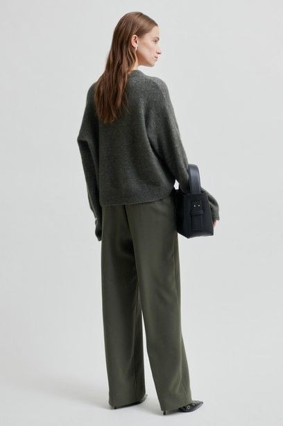 Brook Knit Drop Shoulder O-Neck | Beluga