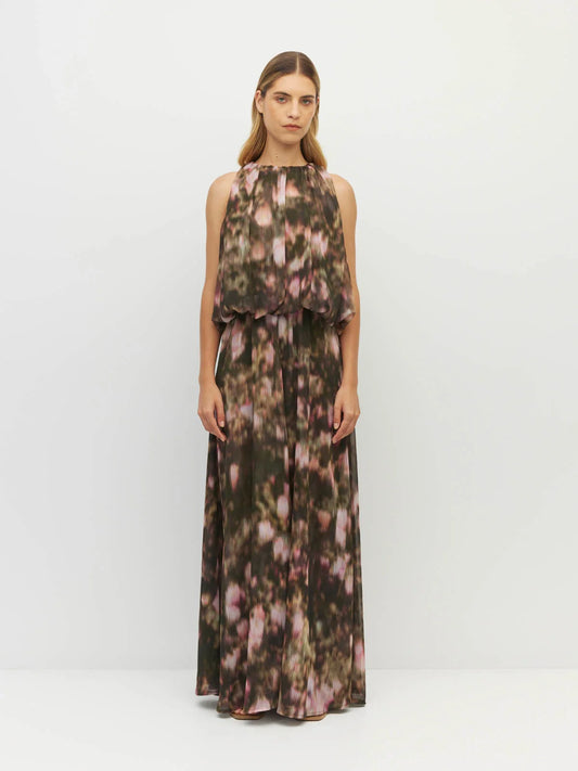Aria Dress (Blush Petals Silk CDC) Soft Camelia
