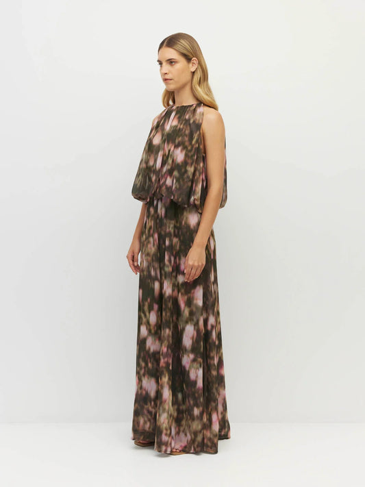 Aria Dress (Blush Petals Silk CDC) Soft Camelia